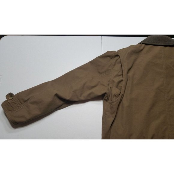 Lands' End Flannel Lined Brown Canvas Chore Field Jacket Coat Men's Size XL Tall - Picture 16 of 16